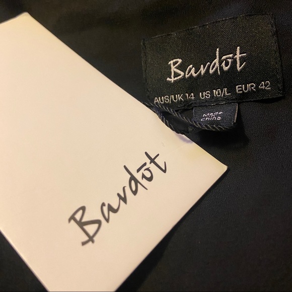 Bardot Leopard Print Wrap Dress Sz:10 (Large) - Picture 11 of 12